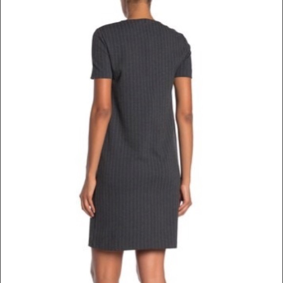 St. John Collection Pinstripe Jersey Dress - Picture 2 of 6